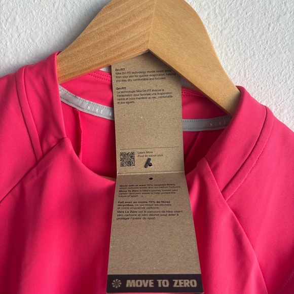 NWT Nike Running Division Tank Top Athletic Muscle Shirt Dri Fit Aster Pink M - Picture 14 of 15